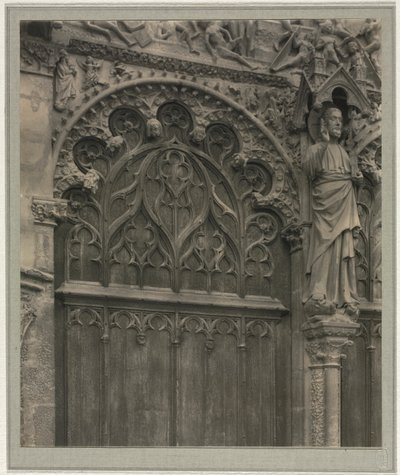 Cathédrale de Bourges : Crypte sous la nef - Frederick Henry Evans