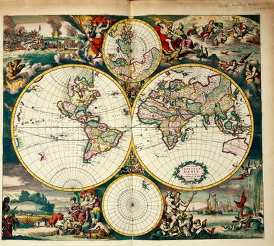 Carte du monde - Frederick de Wit