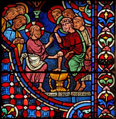 Christ - lave les pieds des disciples - French School