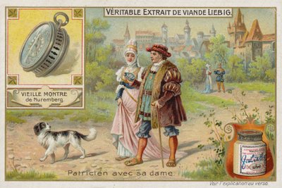 Extrait de viande français (Bouillon), Couple en cour - French School