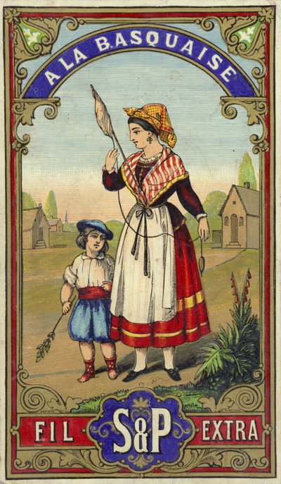 Femme gitane avec garçon - French School