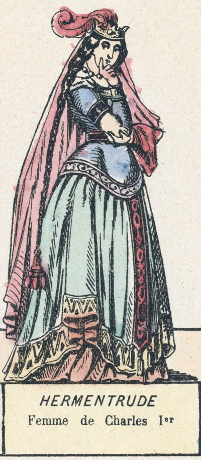 Hermentrude, Femme de Charles Ier - French School