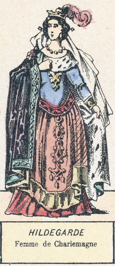 Hildegarde, Femme de Charlemagne - French School