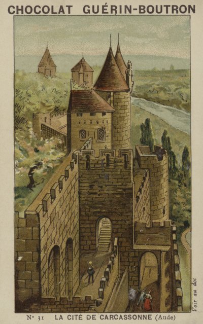 La Cité de Carcassonne, Aude - French School