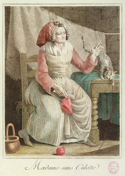 Madame Sans-Culotte, 1792 - French School