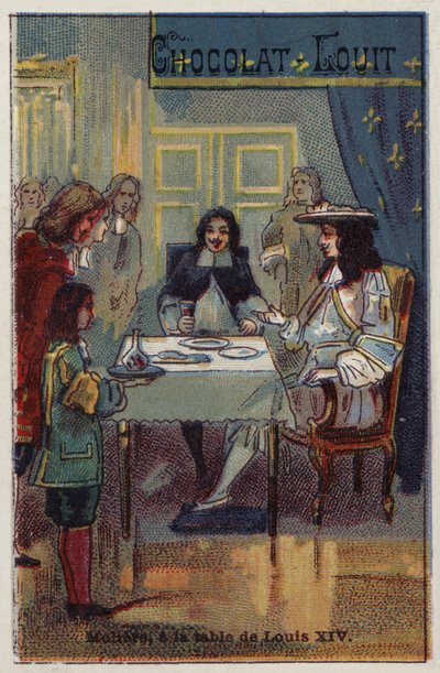 Molière à la table de Louis XIV - French School