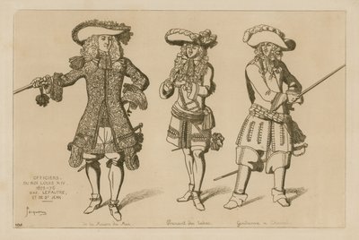 Officiers du Roi Louis XIV - French School