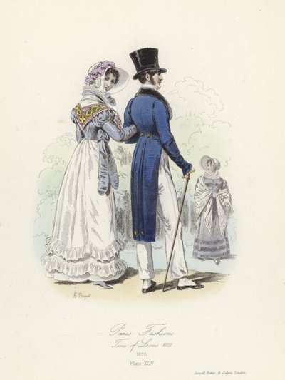 Modes parisiennes, époque de Louis XVIII - French School