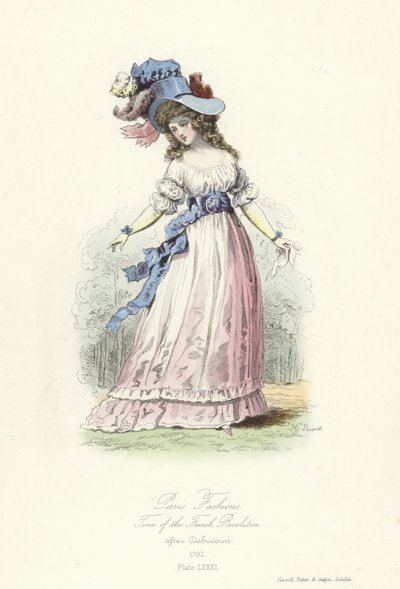 Modes parisiennes, époque de la Révolution française - French School