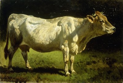 Vache dans un paysage - Friedrich Johann Voltz