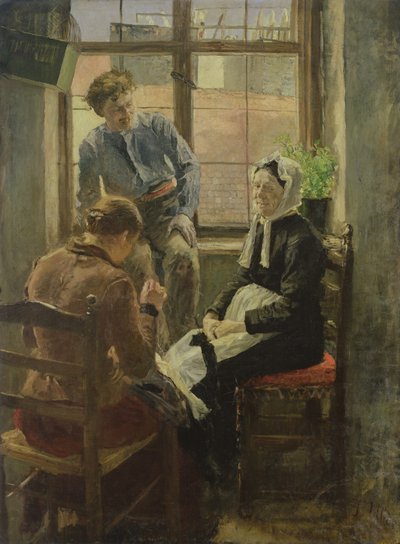 Raccommodage - Fritz von Uhde