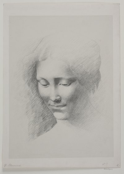 Tête de femme - G.F. Clement