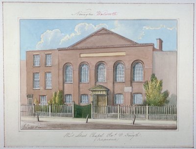 Chapelle Indépendante de West Street, Southwark, Londres - G Yates