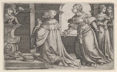 Salomon adorant des idoles - Georg Pencz