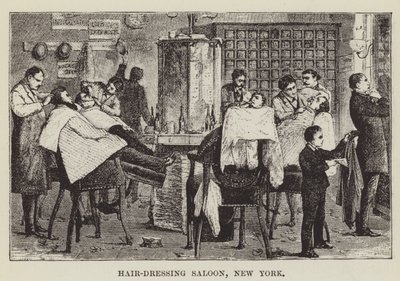 Salon de coiffure, New York - George Augustus Sala