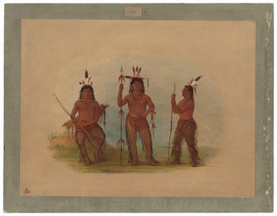 Chef Aléoute et Deux Guerriers - George Catlin