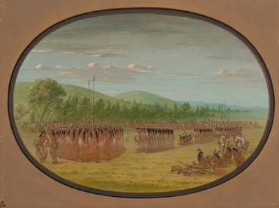 Danse du jeu de balle - Choctaw - George Catlin