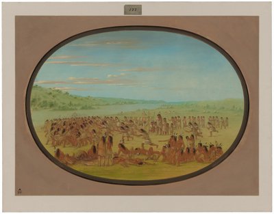 Jeu de balle des femmes - Sioux - George Catlin