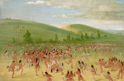 Jeu de balle des Choctaw - George Catlin