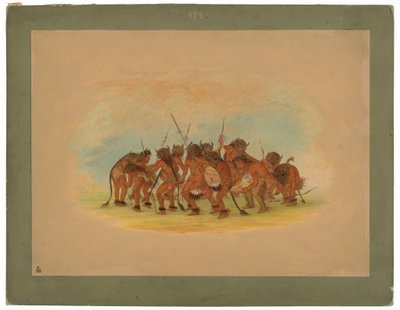 Danse du bison - Mandan - George Catlin