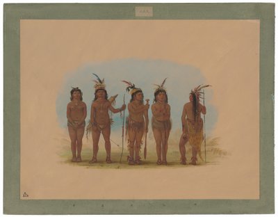 Cinq Indiens Caribéens - George Catlin