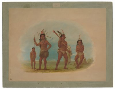 Quatre Indiens Arawak - George Catlin