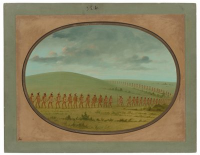 File indienne - Iowa - George Catlin