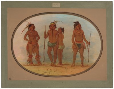 Membres de la tribu Botocudo - George Catlin