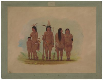 Membres de la tribu Payaguas - George Catlin