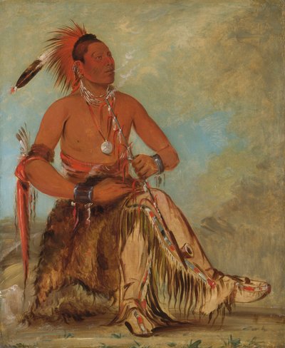 Nóm-ba-mon-nee, Double Walker, un brave - George Catlin