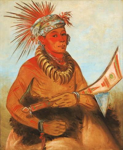 Pah-ta-cóo-chee, Cèdre Tirant, un brave, 1832 - George Catlin