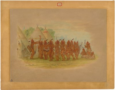 Danse des esclaves - Saukie - George Catlin