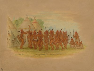 Danse des esclaves - Saukie, 1861 - George Catlin