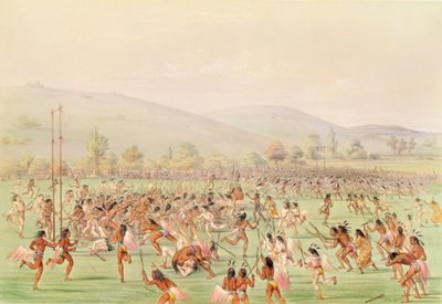 Le jeu de balle indien, vers 1832 - George Catlin