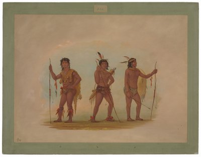 Trois hommes Chaymas - George Catlin