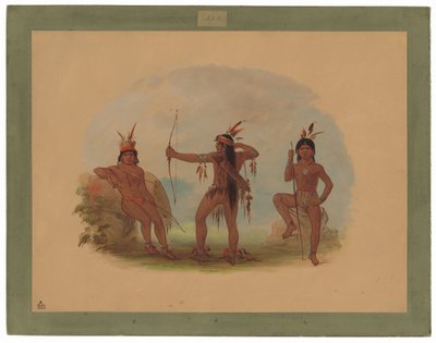 Trois Indiens Woyaway - George Catlin