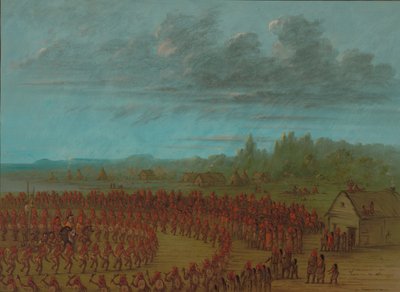 Danse de guerre des Saukies, 1861-1869 - George Catlin