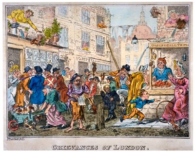 Les Griefs de Londres, 1812 - George Cruikshank