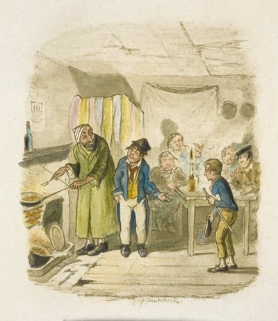 Illustration pour "Oliver Twist" - George Cruikshank