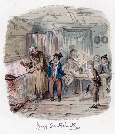 Oliver Twist, vers 1838 - George Cruikshank