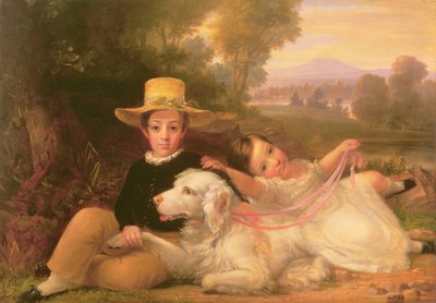 Portrait de deux enfants - George Henry Harlow