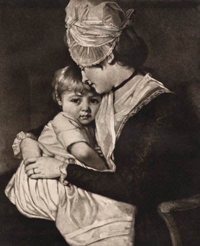 Mme Carwardine et enfant, vers 1775, 1912 - George Romney