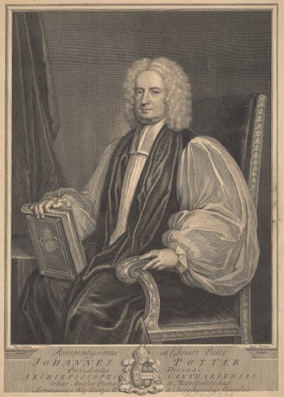 Johannes Potter, archevêque de Cantorbéry - George Vertue