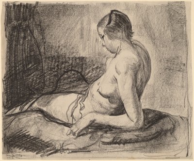 Fille nue allongée, 1919 - George Wesley Bellows