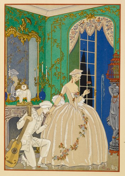 À Clymène. Une femme et un musicien. - Georges Barbier