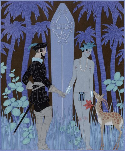 Pocahontas, Princesse - Georges Barbier