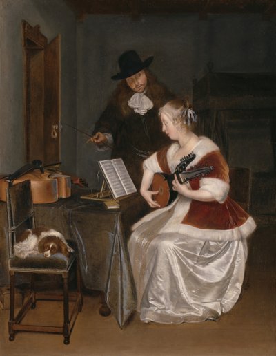 La leçon de musique, vers 1670 - Gerard Terborch II