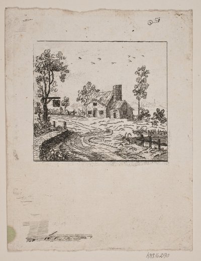 Paysage avec auberge - Gerhard Ludvig Lahde