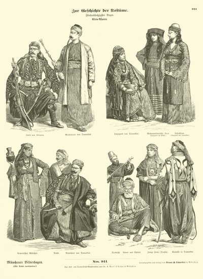 Costumes du Proche-Orient - German School