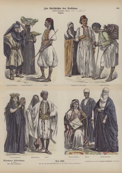 Costumes égyptiens - German School